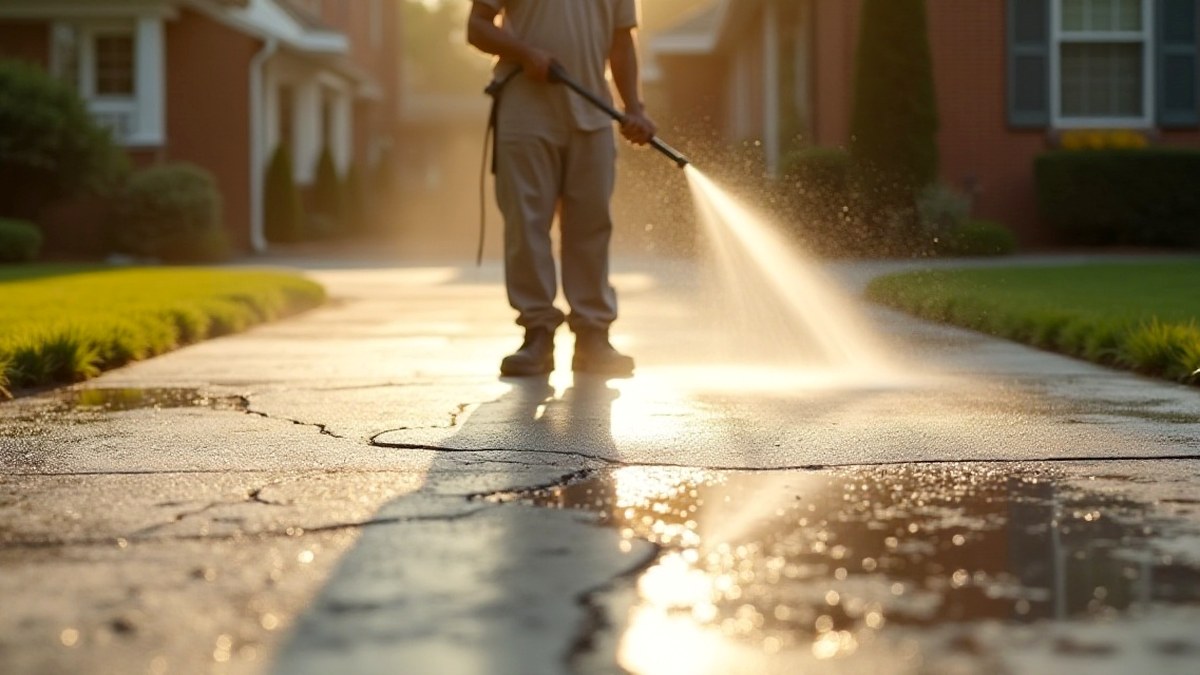 Driveway power washing Houston