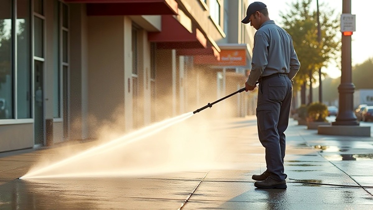 Commercial pressure washing Houston