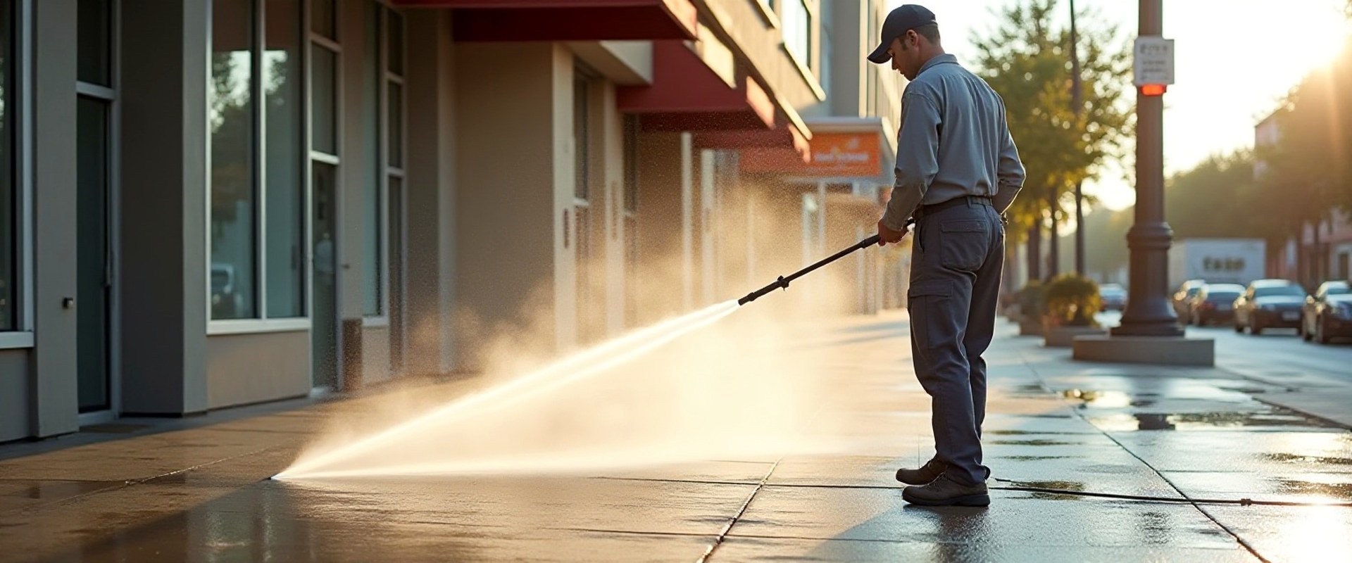 Exterior cleaning at height, Houston
